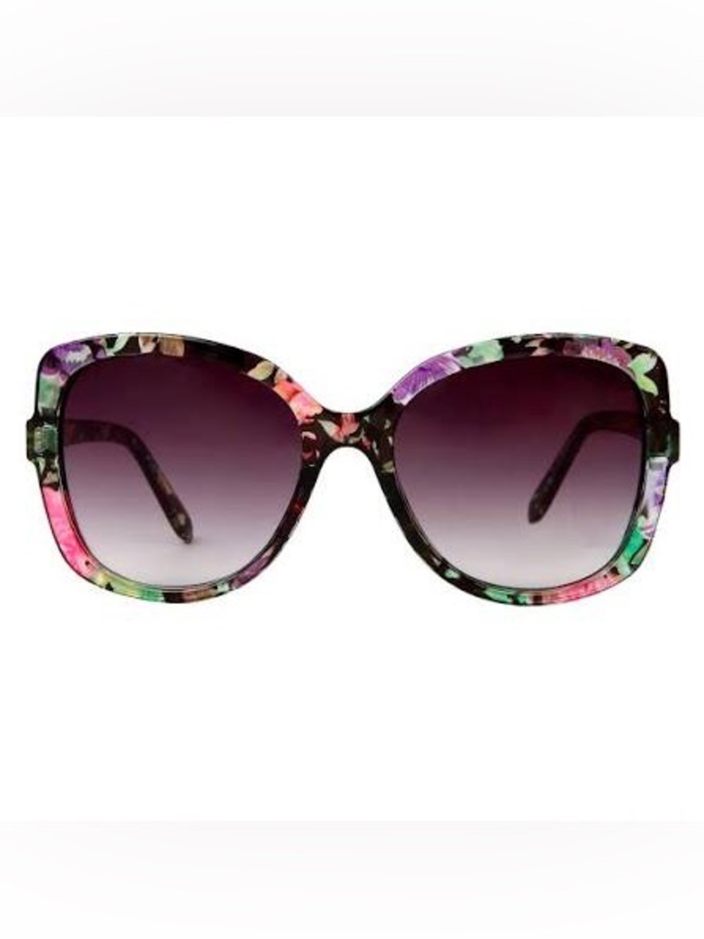 Suzy Levian Floral Oversized Sunglasses